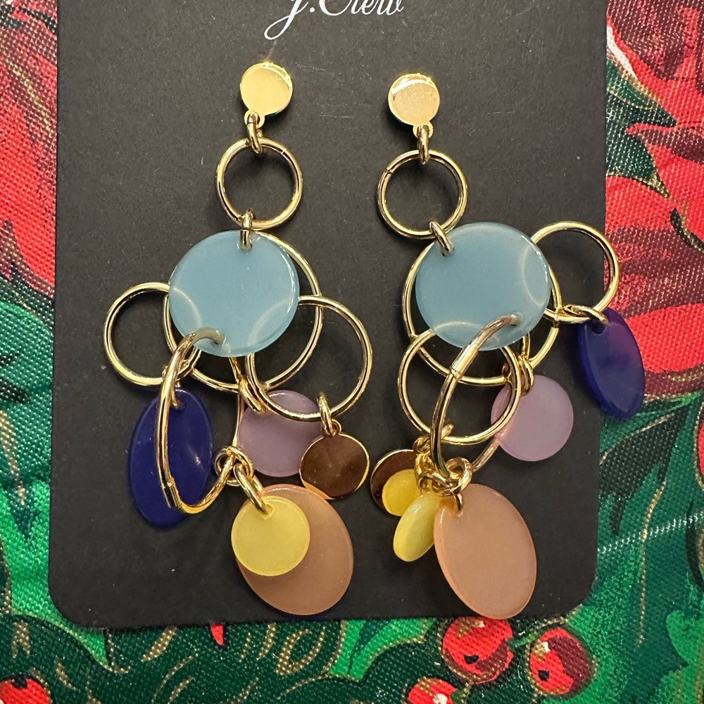 J. Crew Multicolor Dangle Earrings